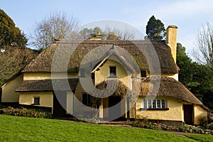 English Thatched Cottage Selworthy Somerset