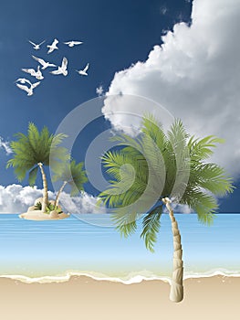 Picturesque tropical beach