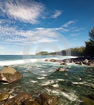 Picturesque tropical coastline