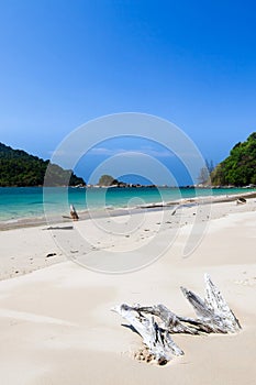 Picturesque tropical seascape on sunny summer