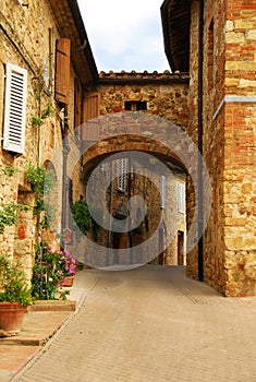 Picturesque Tuscany Alley photo