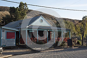 Picturesque typical construction in the town of Puerto Piramides, photo