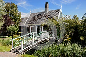 Picturesque typical house in in Zaanse Schans