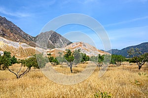 Picturesque valley of Stefanos crater