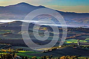 Picturesque valley in Tuscany