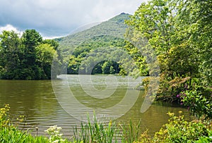 A Picturesque View of Abbott Lake and Sharp Top Mountain