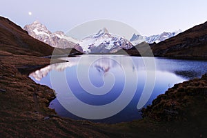 Picturesque view on Bachalpsee lake