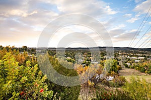 Picturesque view of the countryside from a viewpoint in Encino, CA