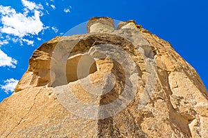 Unique Fairy Chimneys rock formation Cappadocia Turkey