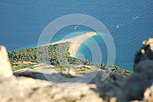 Picturesque view on Golden Cape on Brac island, Cr