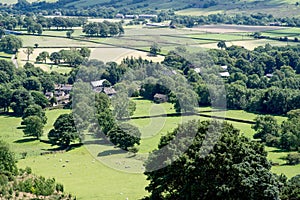 Picturesque View on the Hills near Edale, Peak District National Park, Derbyshire, England, UK