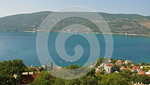 A picturesque view of the historic city of Herceg Novi. The old