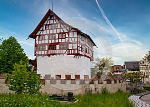 Historic fortress Burg Zug in the city of Zug, Switzerland photo