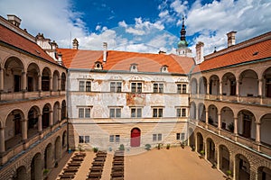 Picturesque view of Litomysl Castle, Czech Republic