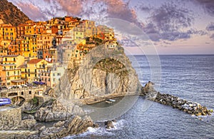 Picturesque view of Manarola