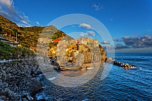 Picturesque view of Manarola