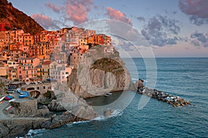 Picturesque view of Manarola