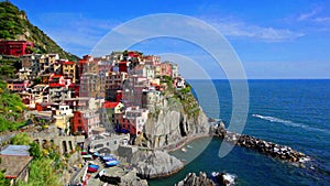 Picturesque view of Manarola, Laguria, Italy