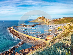 Picturesque view of Medieval town of Castelsardo