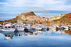 Picturesque view of Medieval town of Castelsardo