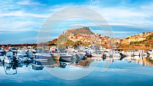 Picturesque view of Medieval town of Castelsardo