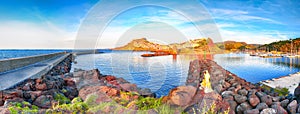 Picturesque view of Medieval town of Castelsardo