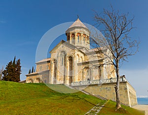 Picturesque view of Monastery at Bodbe, Georgia