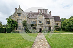 Picturesque view of nature with an old house in Burwash, United Kindom