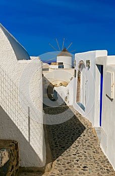 Picturesque view of Oia, Santorini, Greece