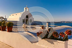 Picturesque view of Oia, Santorini, Greece