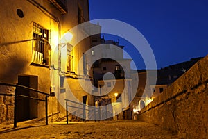 Picturesque view with residence houses in Cuenca, Castilla-La Ma photo