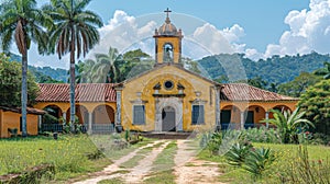 Historic Sao Joao Baptista Church Surrounded by Nature photo