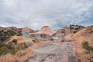 Picturesque view of the Sugarloaf in Hallett Cove Conservation Park, Australia.
