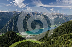 Picturesque view to Achen lake, The Brandenberg Alps, Austria, Europe photo