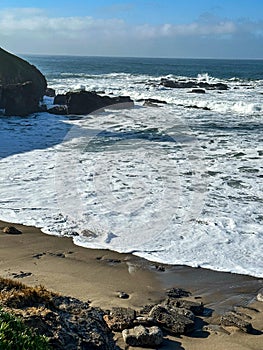 Picturesque view of Whalers Cove in California