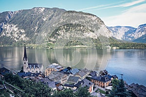 Picturesque village of Hallstatt and its adjacent lake is the largest tourist attraction in Austria. The Marian Cemetery Church is