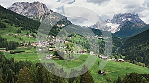 Picturesque Village in the Italian Alps