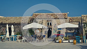 The picturesque village of Marzamemi, the province of Syracuse, Sicily, Italy