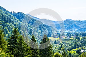 Picturesque village in the mountains