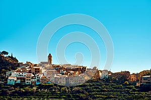 Picturesque village of Polop de la Marina. Spain