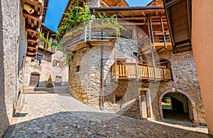 The picturesque village of Rango, in the Province of Trento, Trentino Alto Adige, Italy. photo