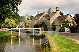 Picturesque village and river