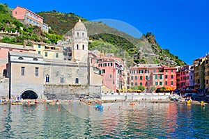 Picturesque Village Vernazza, Cinque Terre, Genua, Italy