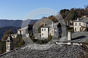 The picturesque village of Vitsa in Zagori area, northern Greece