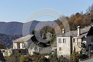 The picturesque village of Vitsa in Zagori area, northern Greece