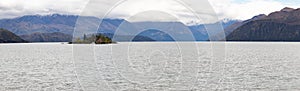 Picturesque Wanaka Lake panorama, New Zealand