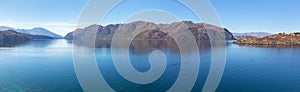 Picturesque Wanaka lake panoramic view, South Island, New Zealand