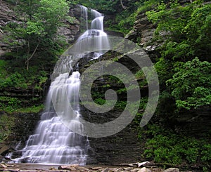 Picturesque waterfall photo