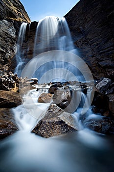 Picturesque waterfall photo