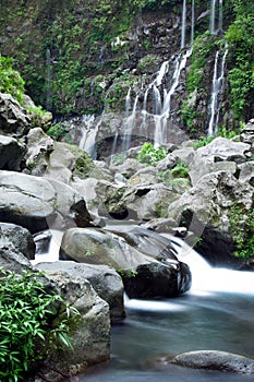 Picturesque waterfall